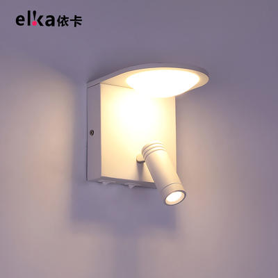 New design white luxury usb wall lamp Bedroom wall light reading light for hotel