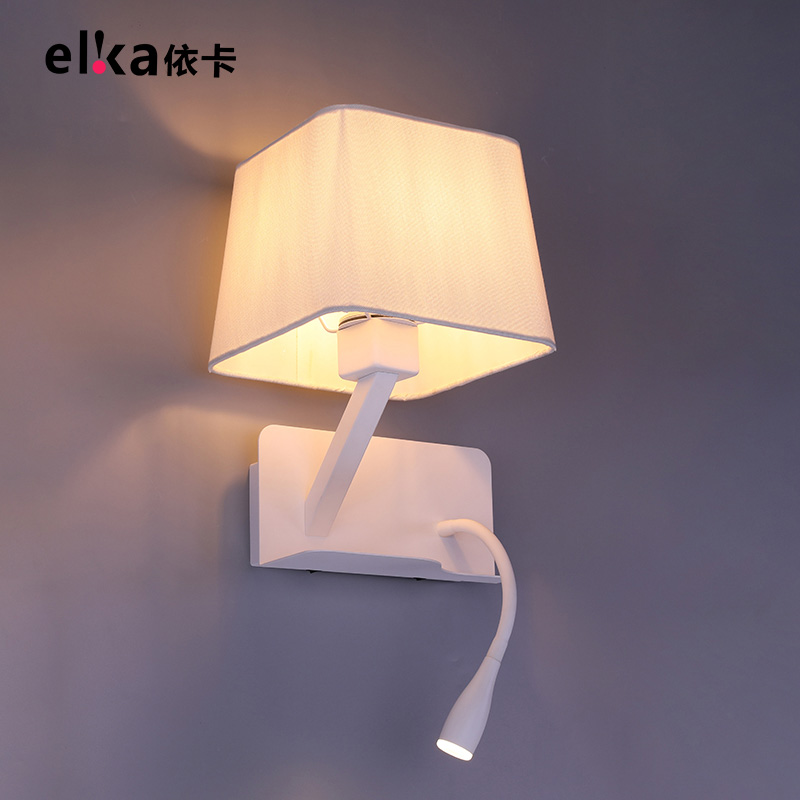 New function with USB indoor bedside wall lamp left right lamp