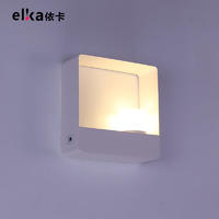 Modern home hotel room bedside aisle with USB indoor LED wall lamp
